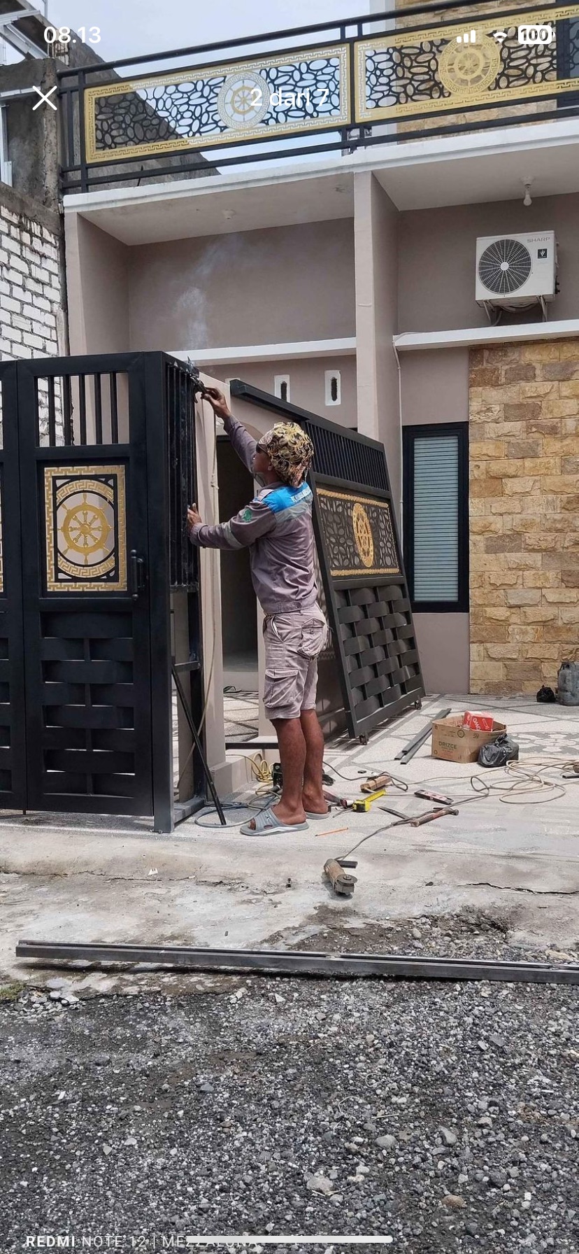 Pembuatan Pagar Besi